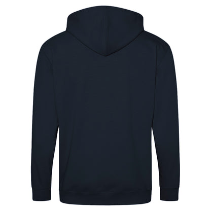 Oxford Navy - Back - Awdis Plain Mens Hooded Full Zip Hoodie - Zoodie