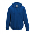 Royal Blue - Front - Awdis Plain Mens Hooded Full Zip Hoodie - Zoodie