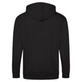 Deep Black - Back - Awdis Plain Mens Hooded Full Zip Hoodie - Zoodie