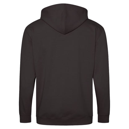 Storm Grey - Back - Awdis Plain Mens Hooded Full Zip Hoodie - Zoodie
