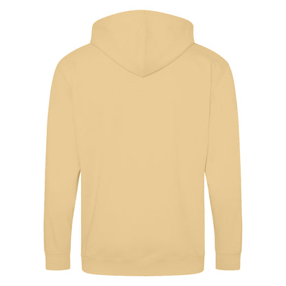 Sand - Back - Awdis Plain Mens Hooded Full Zip Hoodie - Zoodie