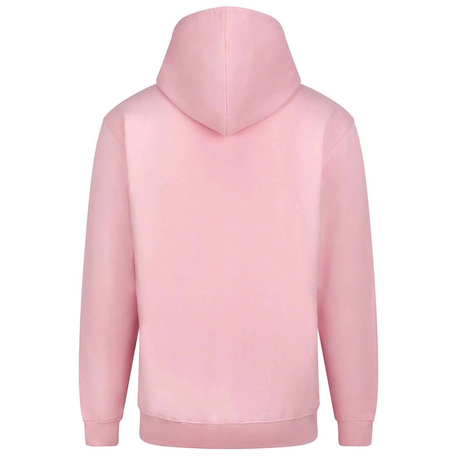 Baby Pink - Back - Awdis Plain Mens Hooded Full Zip Hoodie - Zoodie