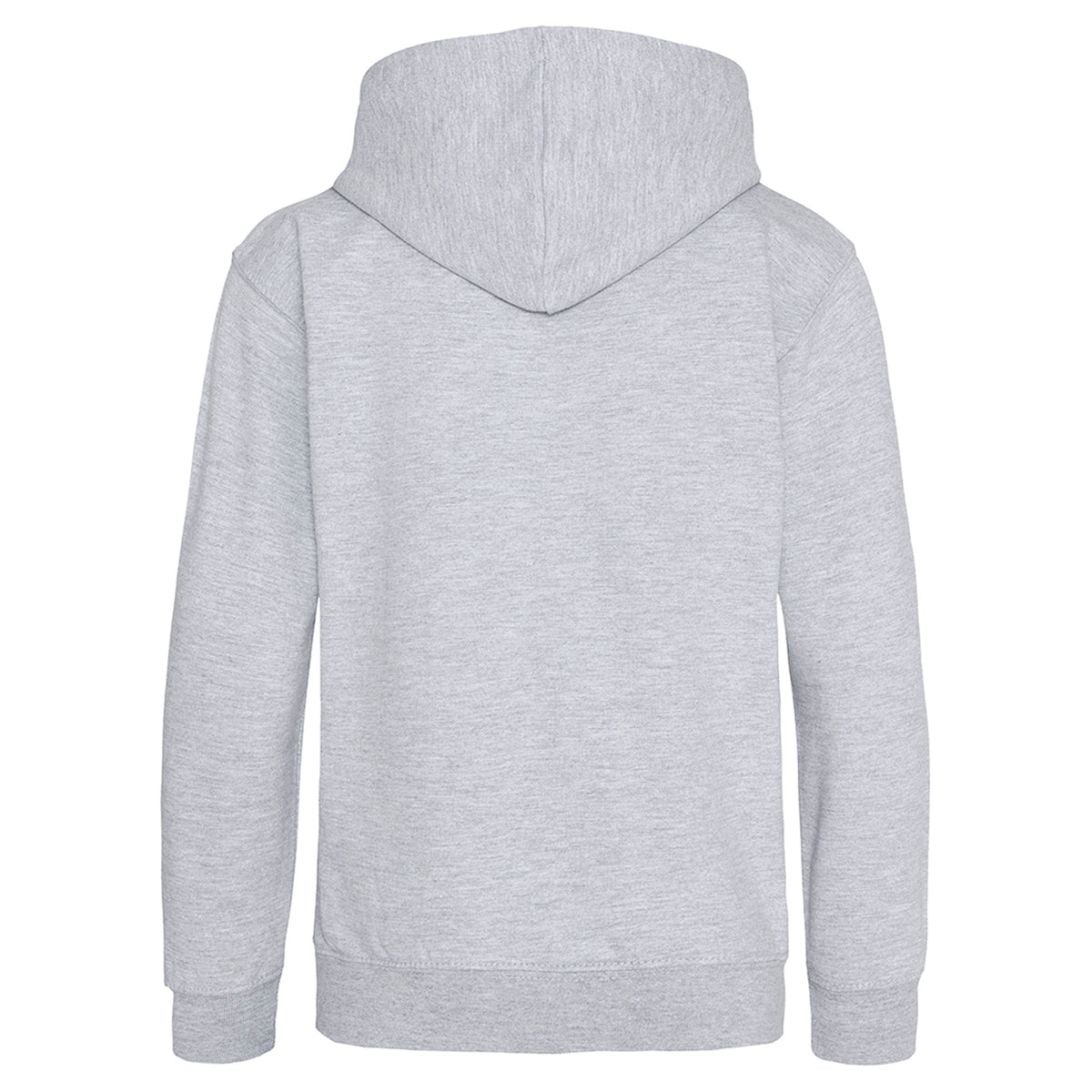 Heather Grey-French Navy - Back - Awdis Mens Varsity Hooded Sweatshirt - Hoodie - Zoodie