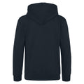 New French Navy-Fire Red - Back - Awdis Mens Varsity Hooded Sweatshirt - Hoodie - Zoodie