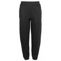 Jet Black - Front - Awdis College Cuffed Sweatpants - Jogging Bottoms