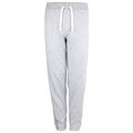 Heather Grey - Front - Awdis Girlie Ladies Cuffed Jogging Bottoms - Sweatpants