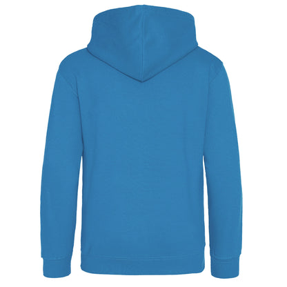 Sapphire Blue - Back - Awdis Kids Unisex Hooded Sweatshirt - Hoodie - Zoodie