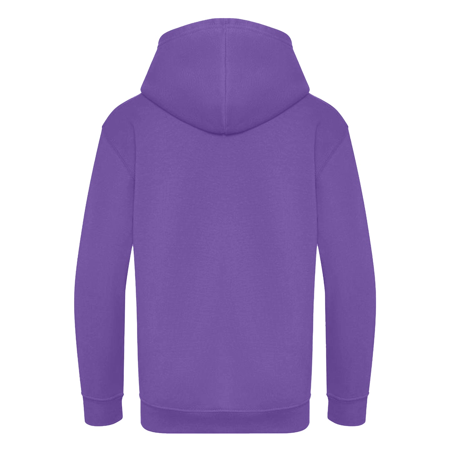 Purple - Back - Awdis Kids Unisex Hooded Sweatshirt - Hoodie - Zoodie