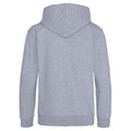 Heather Grey - Back - Awdis Kids Unisex Hooded Sweatshirt - Hoodie - Zoodie