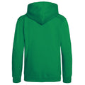 Kelly Green - Back - Awdis Kids Unisex Hooded Sweatshirt - Hoodie - Zoodie