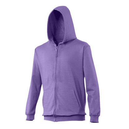 Digital Lavender - Front - Awdis Kids Unisex Hooded Sweatshirt - Hoodie - Zoodie