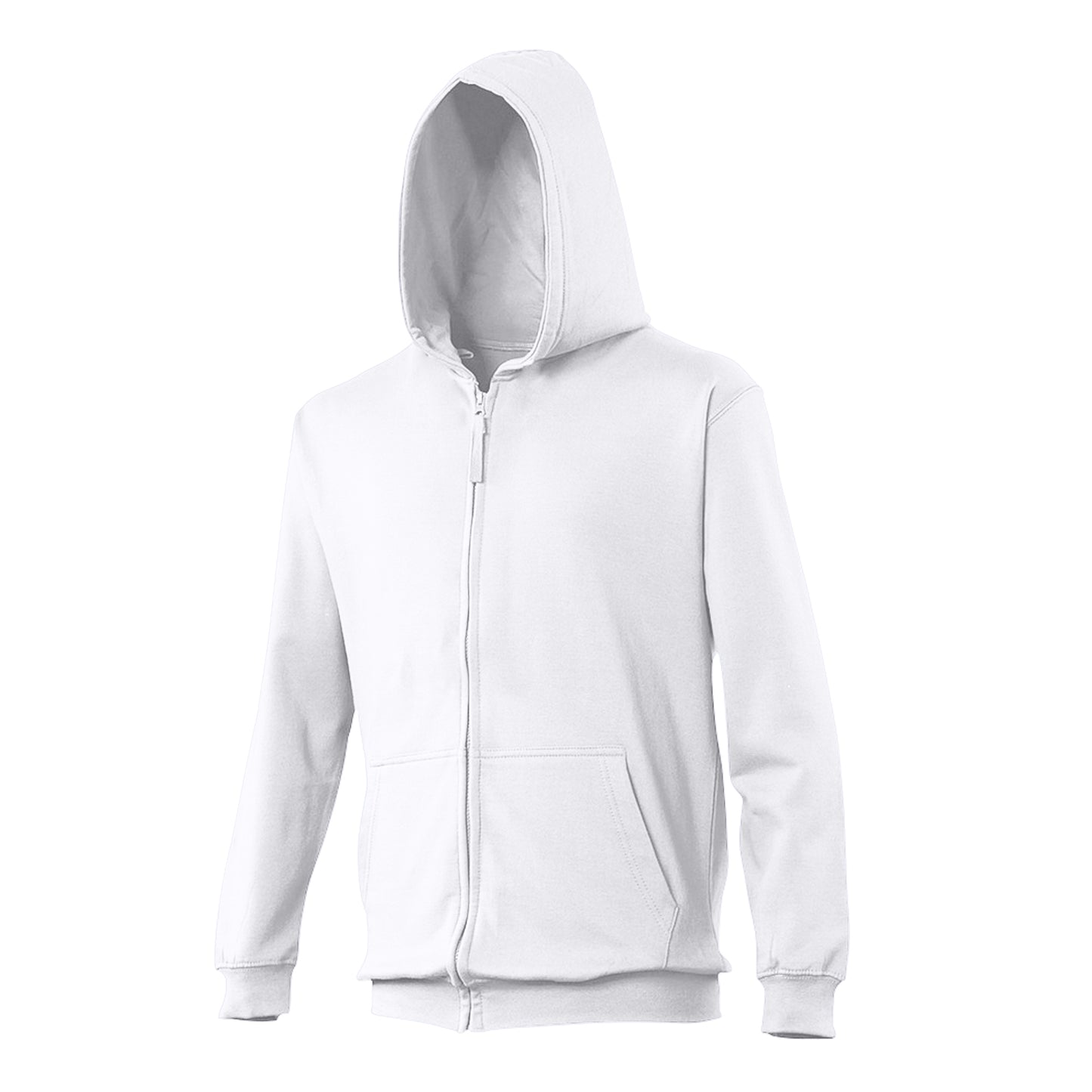 Arctic White - Front - Awdis Kids Unisex Hooded Sweatshirt - Hoodie - Zoodie