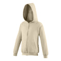 Desert Sand - Front - Awdis Kids Unisex Hooded Sweatshirt - Hoodie - Zoodie