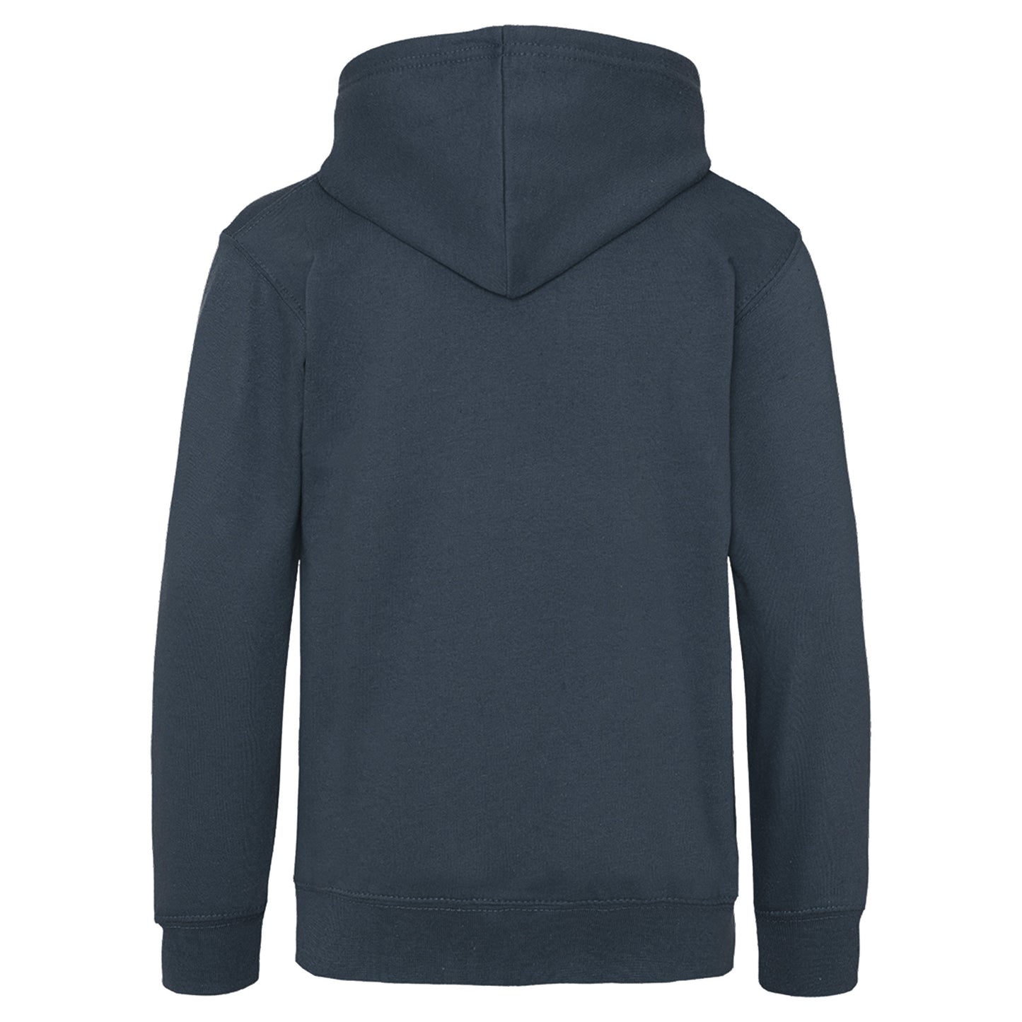 New French Navy - Back - Awdis Kids Unisex Hooded Sweatshirt - Hoodie - Zoodie