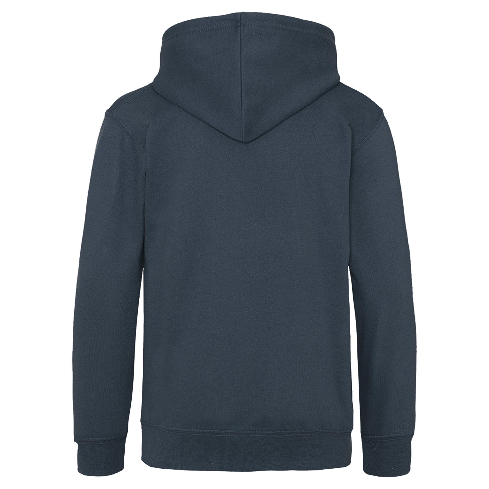 New French Navy - Back - Awdis Kids Unisex Hooded Sweatshirt - Hoodie - Zoodie