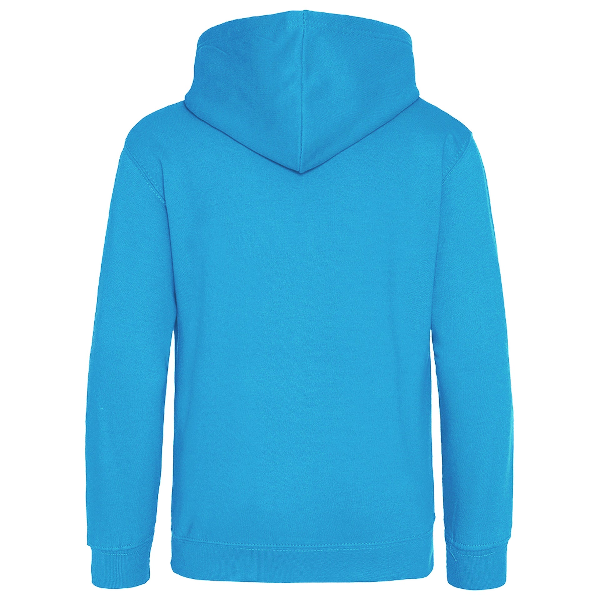 Hawaiian Blue - Back - Awdis Kids Unisex Hooded Sweatshirt - Hoodie - Zoodie