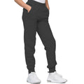 Jet Black - Back - Awdis Childrens Cuffed Jogpants - Jogging Bottoms - Schoolwear