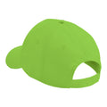 Lime Green - Side - Beechfield Unisex Plain Original 5 Panel Baseball Cap