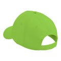 Lime Green - Back - Beechfield Unisex Plain Original 5 Panel Baseball Cap