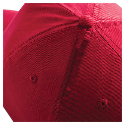 Classic Red - Lifestyle - Beechfield Unisex Plain Original 5 Panel Baseball Cap