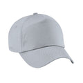 Light Grey - Front - Beechfield Unisex Plain Original 5 Panel Baseball Cap