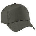 Olive - Front - Beechfield Unisex Plain Original 5 Panel Baseball Cap