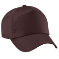 Chocolate - Front - Beechfield Unisex Plain Original 5 Panel Baseball Cap