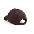 Chocolate - Back - Beechfield Unisex Plain Original 5 Panel Baseball Cap