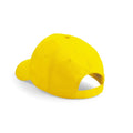 Yellow - Back - Beechfield Unisex Plain Original 5 Panel Baseball Cap