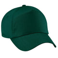 Bottle Green - Front - Beechfield Unisex Plain Original 5 Panel Baseball Cap