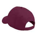 Burgundy - Back - Beechfield Unisex Plain Original 5 Panel Baseball Cap