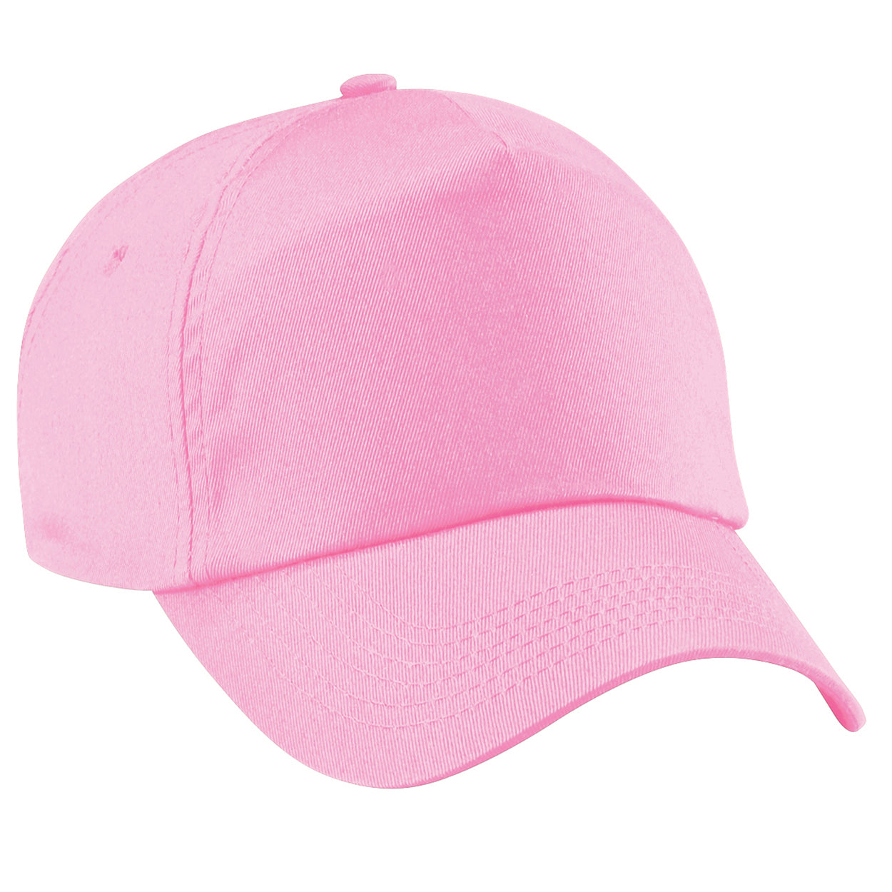 Classic Pink - Front - Beechfield Unisex Plain Original 5 Panel Baseball Cap