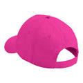 Fuchsia - Side - Beechfield Unisex Plain Original 5 Panel Baseball Cap