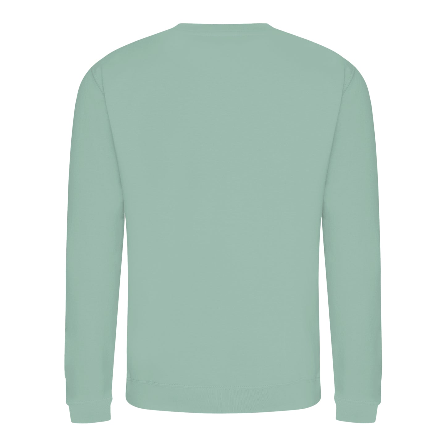 Dusty Green - Back - AWDis Just Hoods AWDis Unisex Crew Neck Plain Sweatshirt (280 GSM)