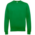 Dusty Green - Back - AWDis Just Hoods AWDis Unisex Crew Neck Plain Sweatshirt (280 GSM)