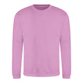 Lavender - Front - AWDis Just Hoods AWDis Unisex Crew Neck Plain Sweatshirt (280 GSM)