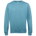 Turquoise Surf - Back - AWDis Just Hoods AWDis Unisex Crew Neck Plain Sweatshirt (280 GSM)