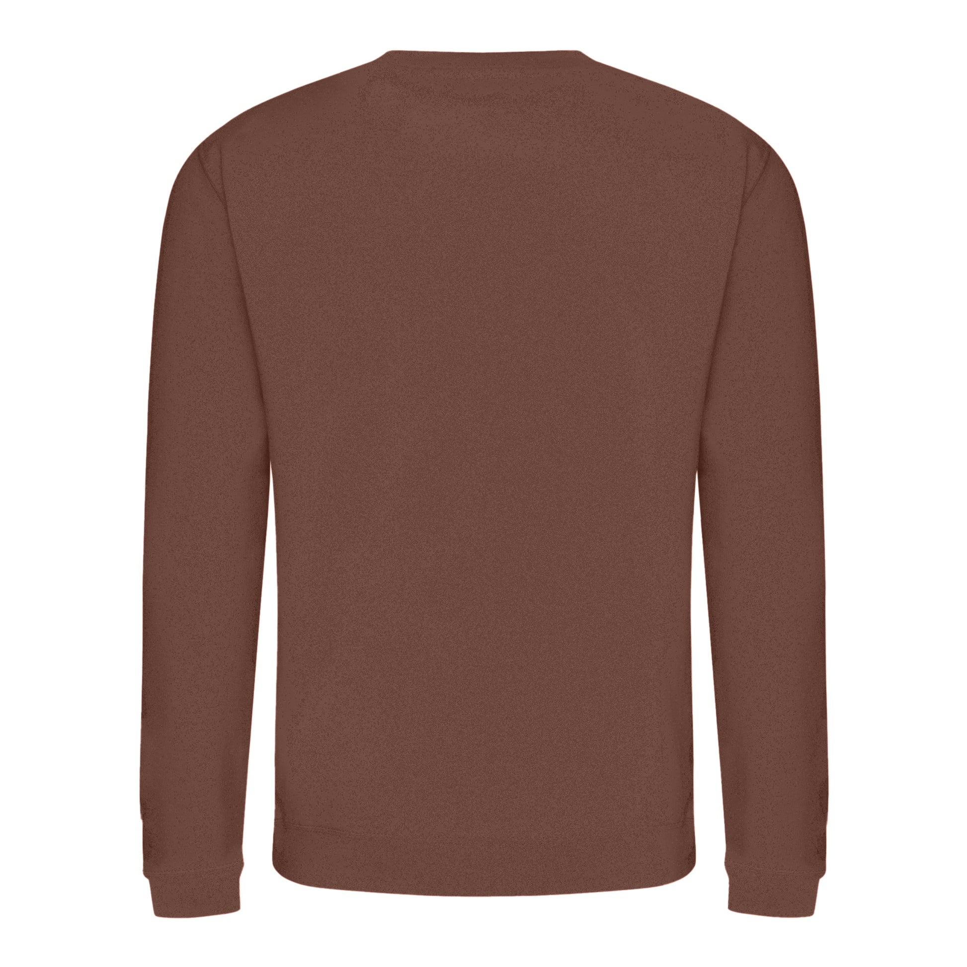 Chocolate Fudge Brownie - Back - AWDis Just Hoods AWDis Unisex Crew Neck Plain Sweatshirt (280 GSM)