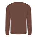 Chocolate Fudge Brownie - Front - AWDis Just Hoods AWDis Unisex Crew Neck Plain Sweatshirt (280 GSM)