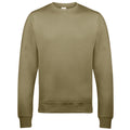 Natural Stone - Front - AWDis Just Hoods AWDis Unisex Crew Neck Plain Sweatshirt (280 GSM)