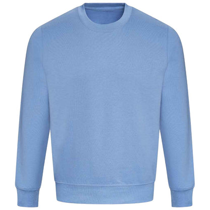 Cornflower Blue - Front - AWDis Just Hoods AWDis Unisex Crew Neck Plain Sweatshirt (280 GSM)