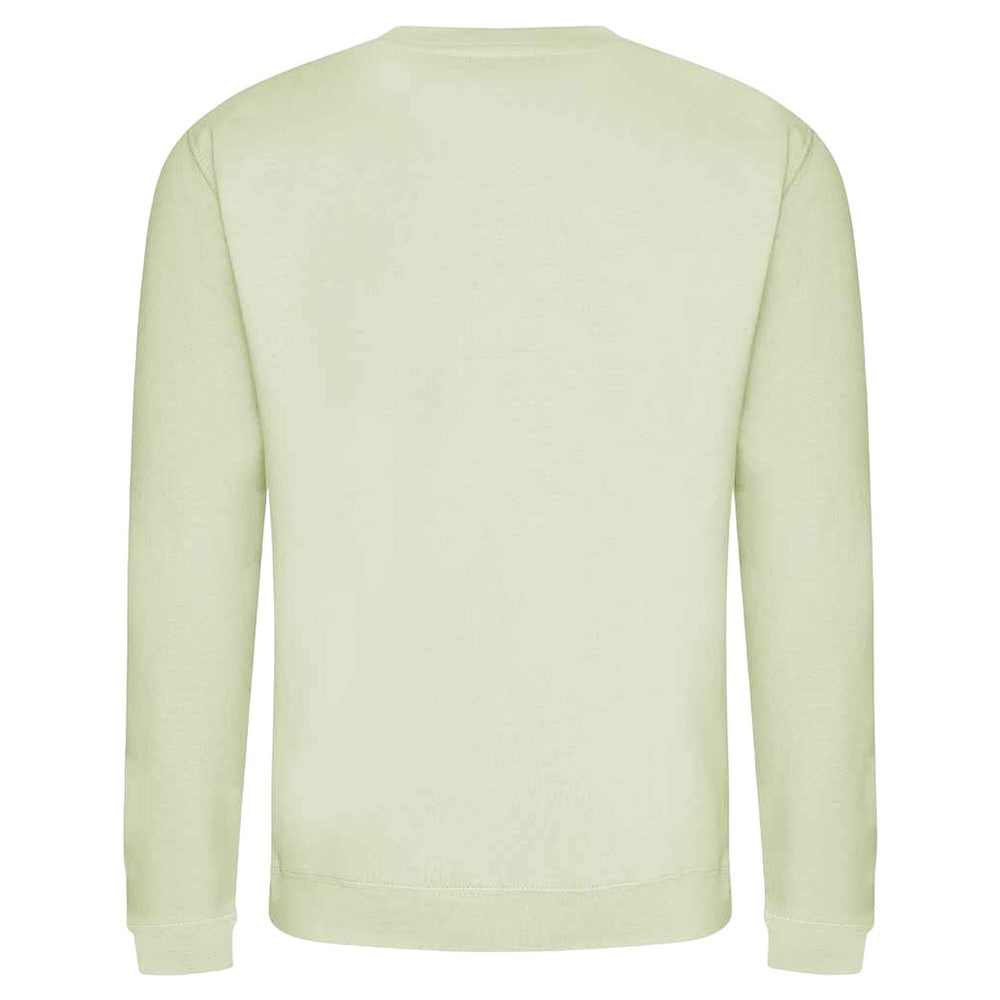 Pistachio Green - Back - AWDis Just Hoods AWDis Unisex Crew Neck Plain Sweatshirt (280 GSM)