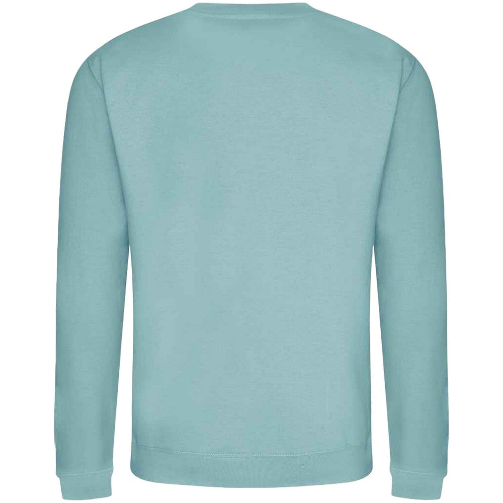 Seafoam - Back - AWDis Just Hoods AWDis Unisex Crew Neck Plain Sweatshirt (280 GSM)