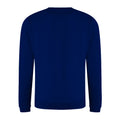 New French Navy - Back - AWDis Just Hoods AWDis Unisex Crew Neck Plain Sweatshirt (280 GSM)