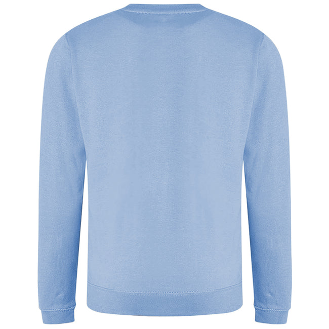 Sky Blue - Back - AWDis Just Hoods AWDis Unisex Crew Neck Plain Sweatshirt (280 GSM)