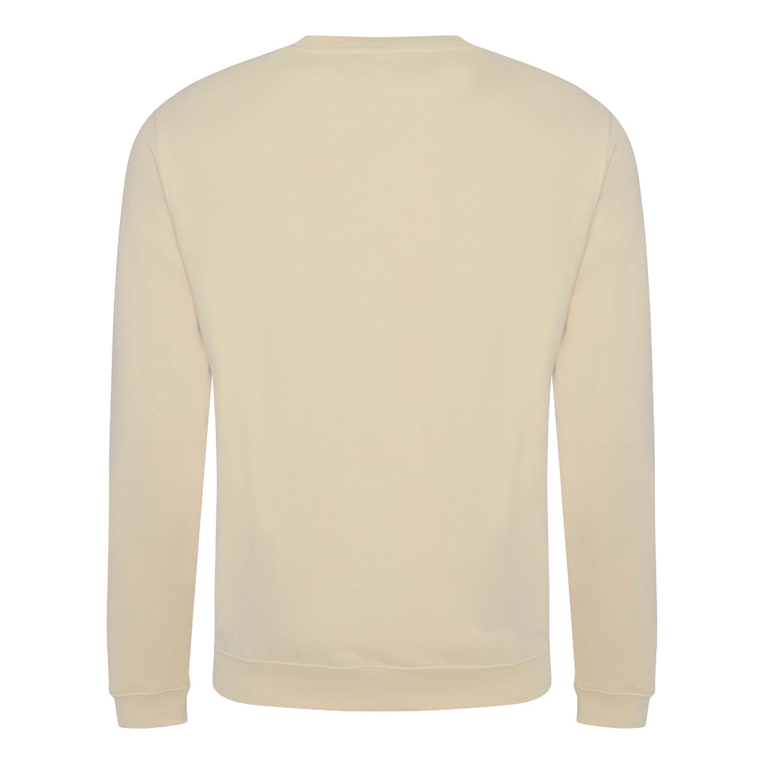 Desert Sand - Back - AWDis Just Hoods AWDis Unisex Crew Neck Plain Sweatshirt (280 GSM)