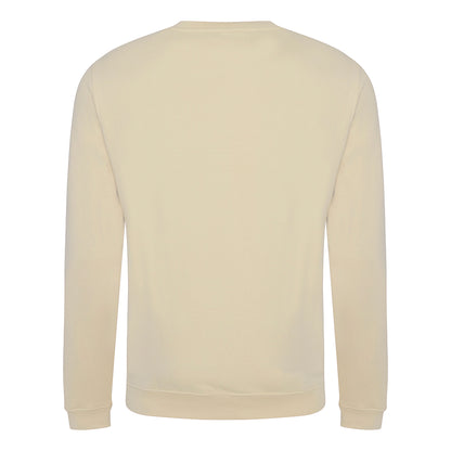 Desert Sand - Back - AWDis Just Hoods AWDis Unisex Crew Neck Plain Sweatshirt (280 GSM)