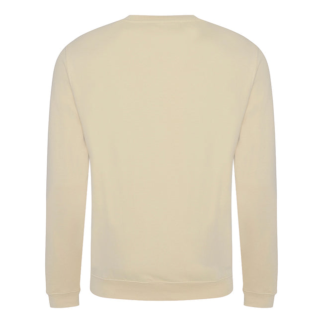 Desert Sand - Back - AWDis Just Hoods AWDis Unisex Crew Neck Plain Sweatshirt (280 GSM)