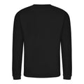 Deep Black - Front - AWDis Just Hoods AWDis Unisex Crew Neck Plain Sweatshirt (280 GSM)