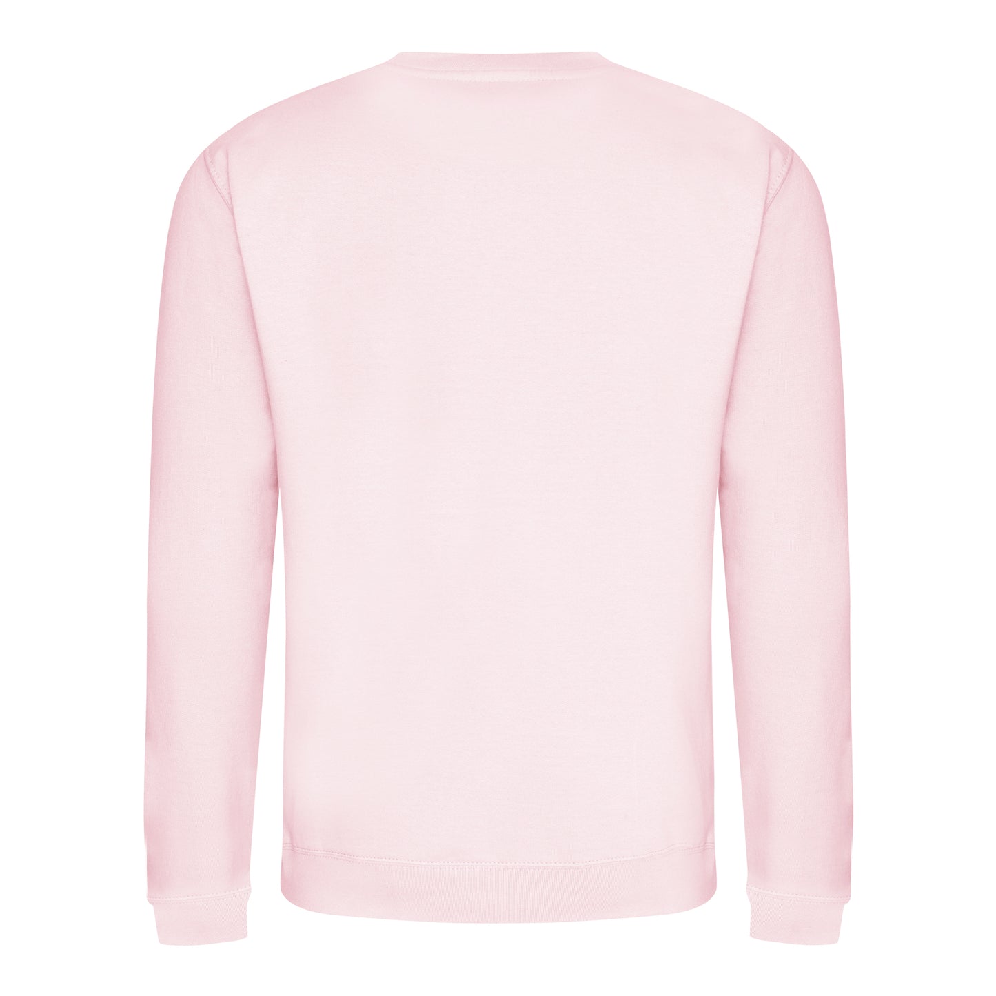 Baby Pink - Back - AWDis Just Hoods AWDis Unisex Crew Neck Plain Sweatshirt (280 GSM)